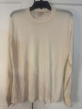 L.L.Bean 100% Silk Long Sleeve Crewneck Shirt Extra Large